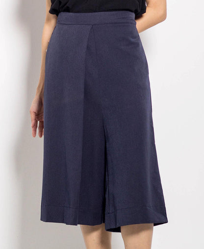 Women Culottes Pants - Navy - F0W512