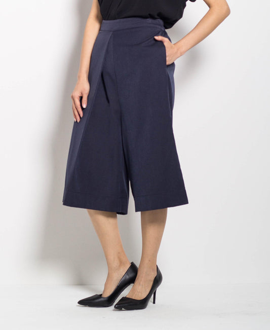 Women Culottes Pants - Navy - F0W512