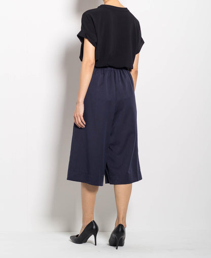 Women Culottes Pants - Navy - F0W512