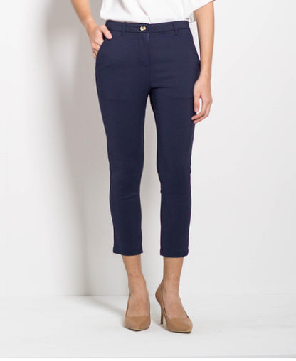 Women Long Pants - Navy - F0W472