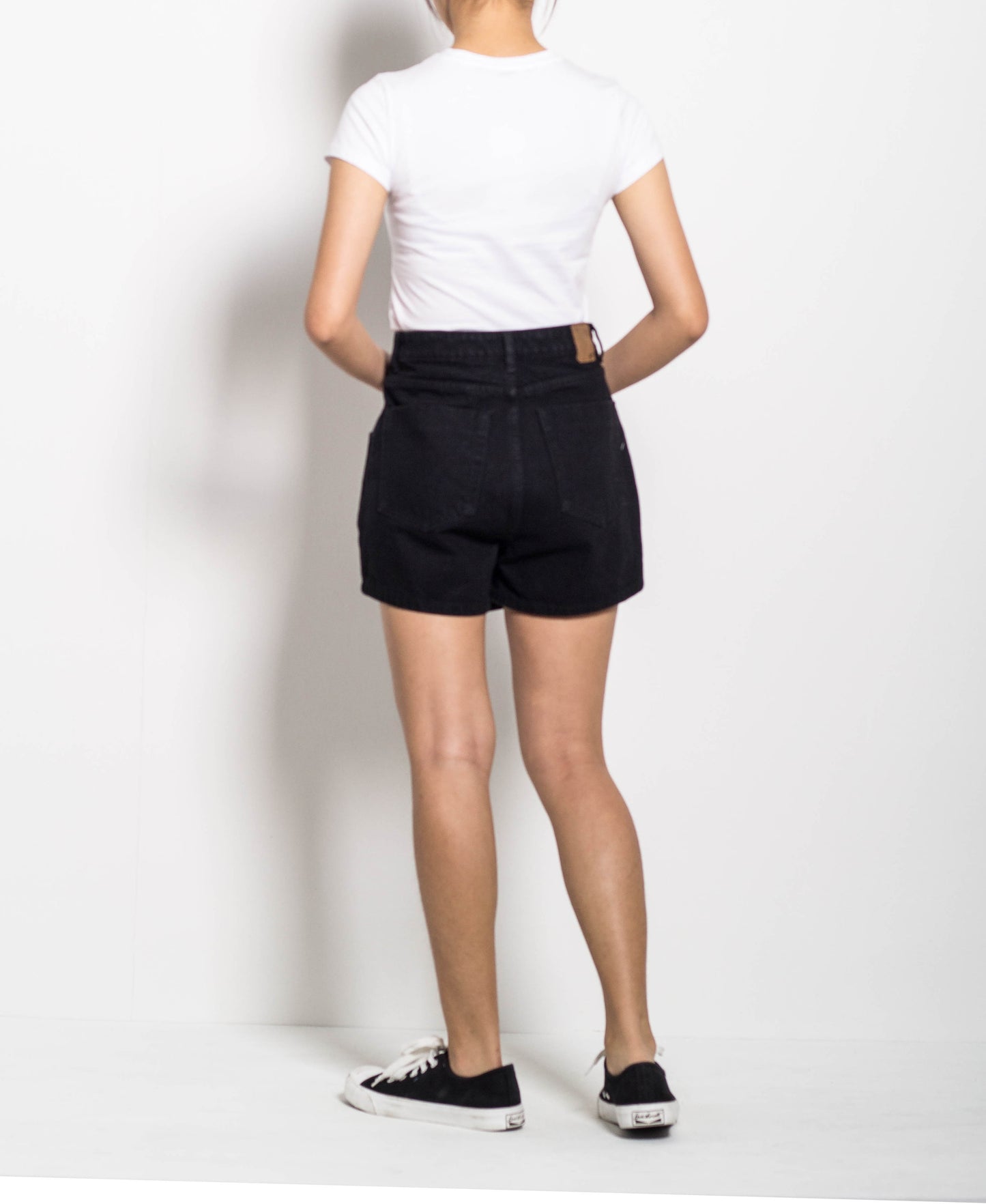 Women Overlap Skort - Black - H0W789