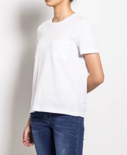 Women Short-Sleeve Tee - White - H0W792