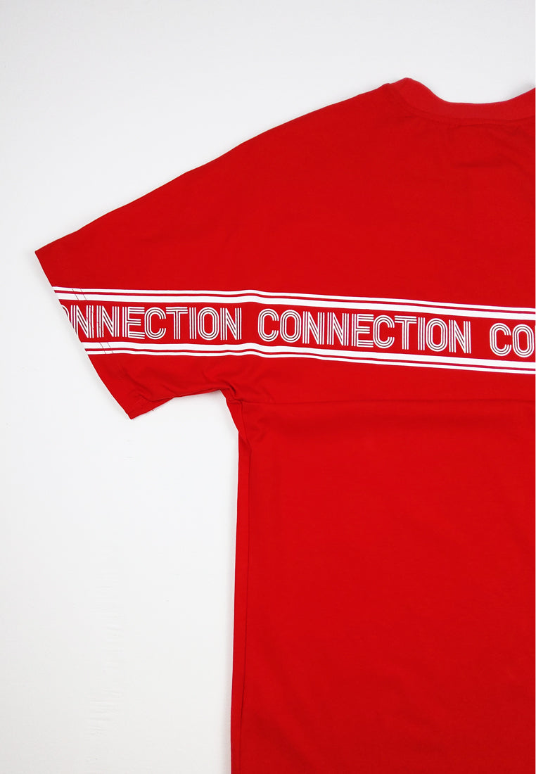 Men Short-Sleeve Fashion Tee - Red - H0M738