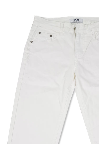 MEN LONG JEANS SKINNY FIT - WHITE - M1M061