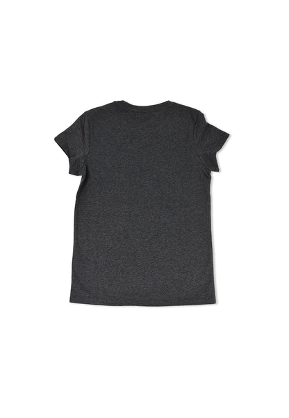 WOMEN SHORT-SLEEVE GRAPHIC TEE - Dark Grey - M1W049