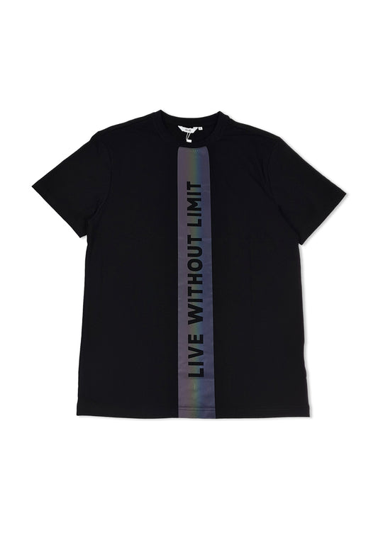 MEN SHORT-SLEEVE GRAPHIC TEE - BLACK - M1M025