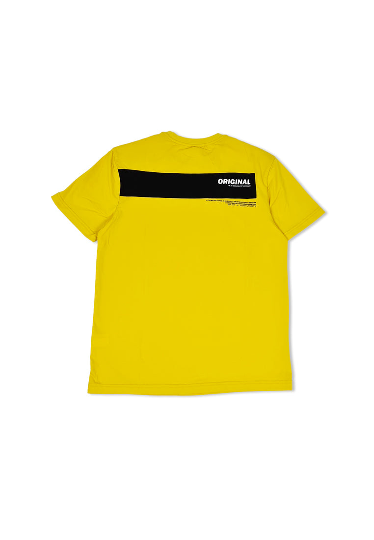 MEN SHORT-SLEEVE GRAPHIC TEE - YELLOW - M1M039