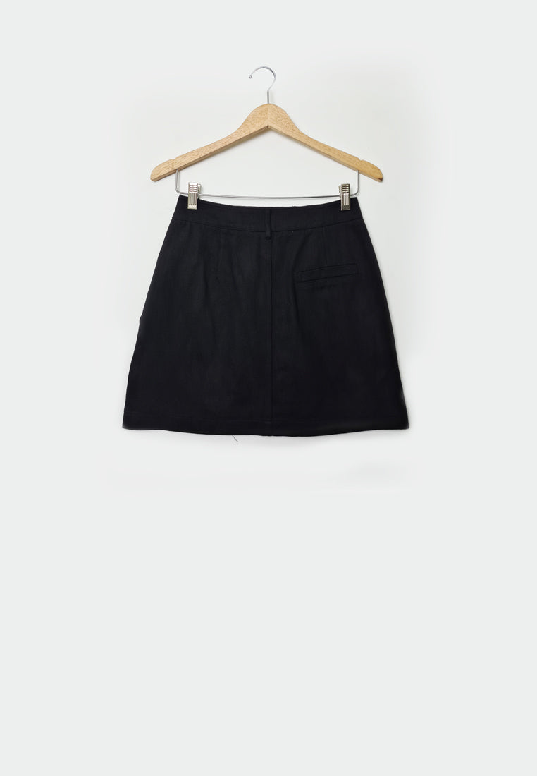 Women Short Skirt - Black - M1W128