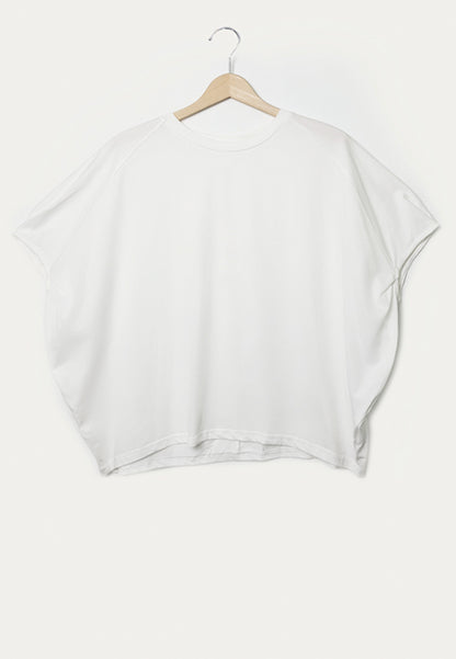 Women Woven Short-Sleeve Blouse - White - M1W135