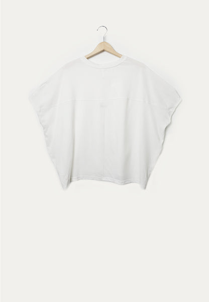 Women Woven Short-Sleeve Blouse - White - M1W135