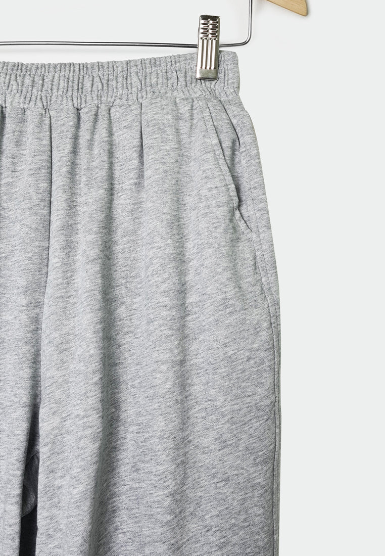 Women Knit Long Jogger - Grey - M1W137