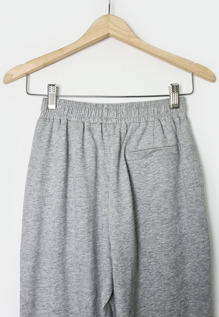 Women Knit Long Jogger - Grey - M1W137