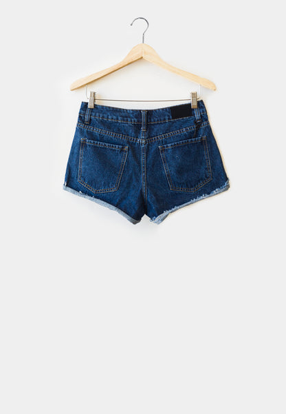 Women Short Jeans - Blue - F9W033