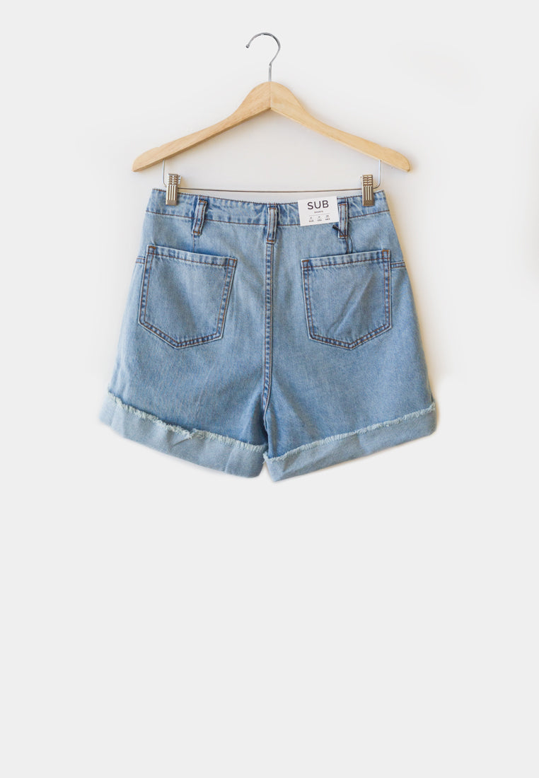 Women Short Jeans - Blue - H9W312