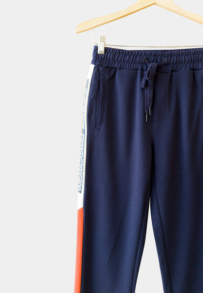 Men Knit Long Jogger - Navy - H9M246