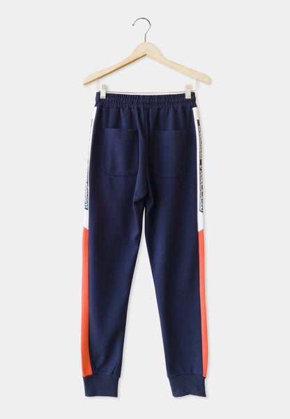 Men Knit Long Jogger - Navy - H9M246