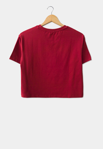 Women Fashion Tee - Red - M0W497