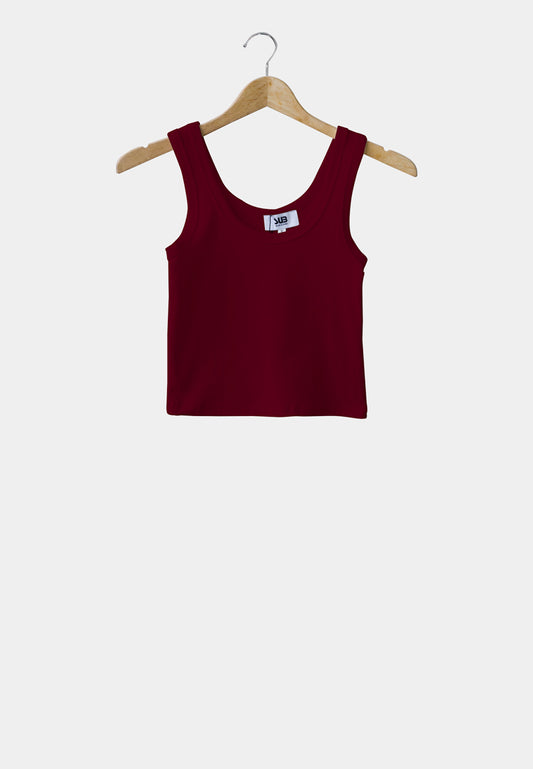 Women Tank Top - Maroon - H1W248