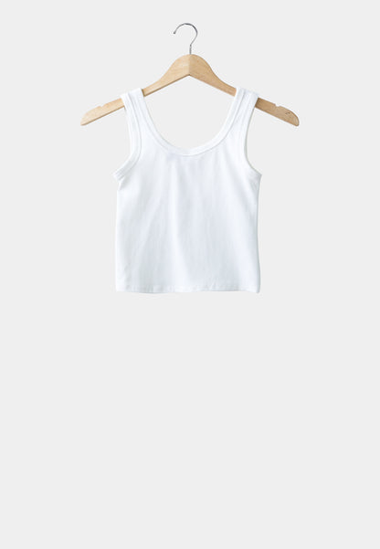 Women Tank Top - White - H1W249