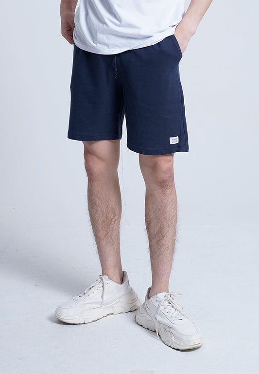 Men Knit Short Jogger - Navy - H0M515