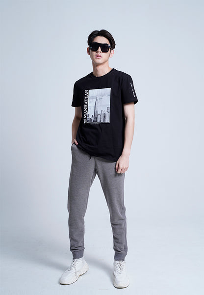 Men Knit Long Jogger - Grey - H0M755