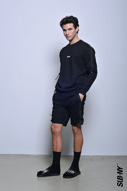 Men Long Sleeve Sweatshirt - Black - H2M653