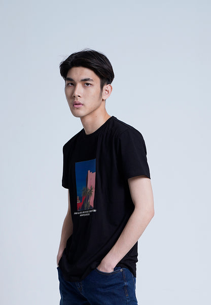 Men Short-Sleeve Graphic Tee - Black - H0M940