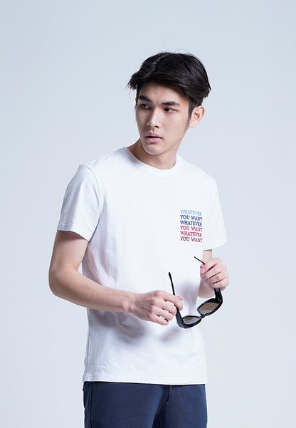 Men Short-Sleeve Graphic Tee - WHITE - H0M944