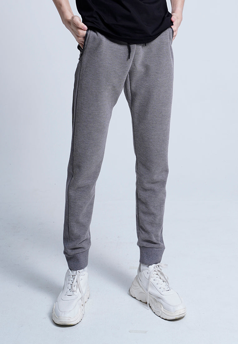 Men Knit Long Jogger - Grey - H0M755