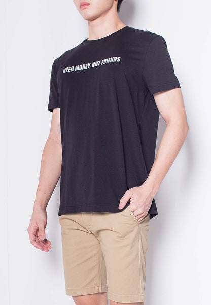 Men Short-Sleeve Graphic Tee - Black - H0M926