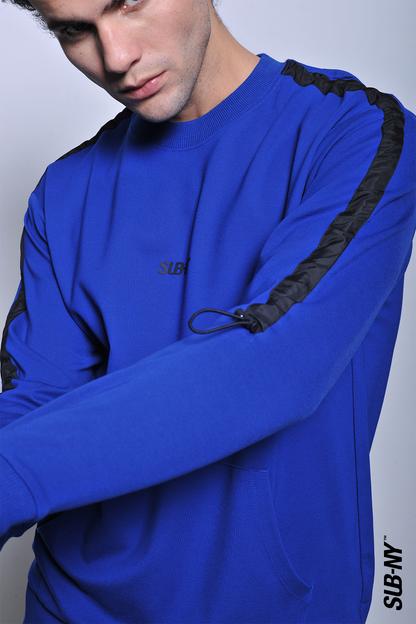 Men Long Sleeve Sweatshirt - Blue - H2M654