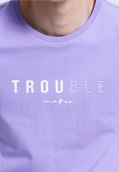 Men Short-Sleeve Graphic Tee - Purple - H0M942