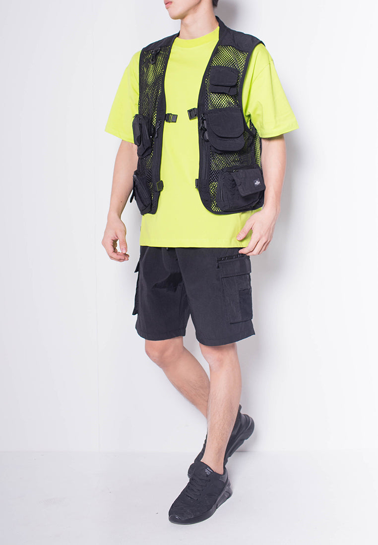 Men Buckle Vest - Black - H0M696