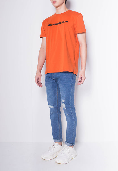 Men Short-Sleeve Graphic Tee - Orange - H0M925