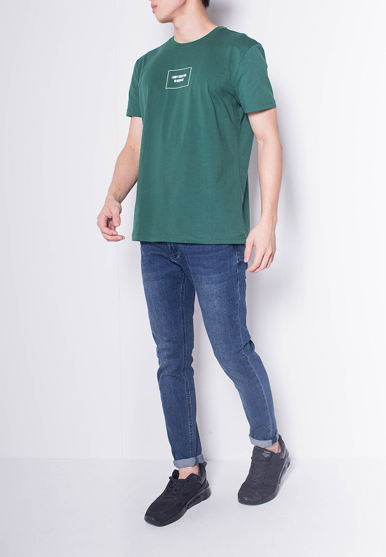 Men Short-Sleeve Graphic Tee - Green - H0M928