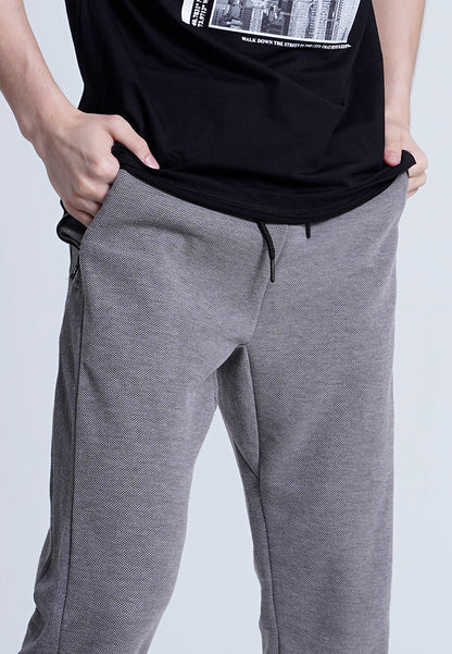 Men Knit Long Jogger - Grey - H0M755