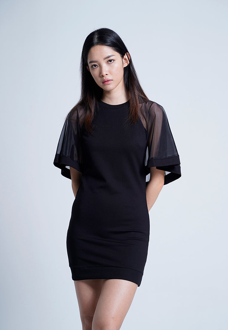 Women Dress - Black - F9W074