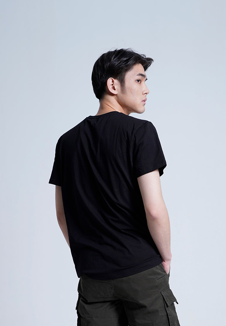 Men Short-Sleeve Graphic Tee - BLACK - H0M943