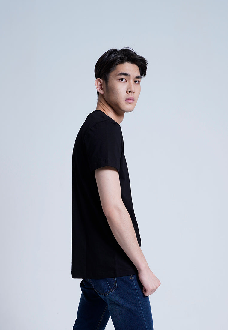 Men Short-Sleeve Graphic Tee - Black - H0M940