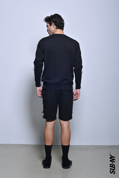 Men Short Jogger - Black - H2M657