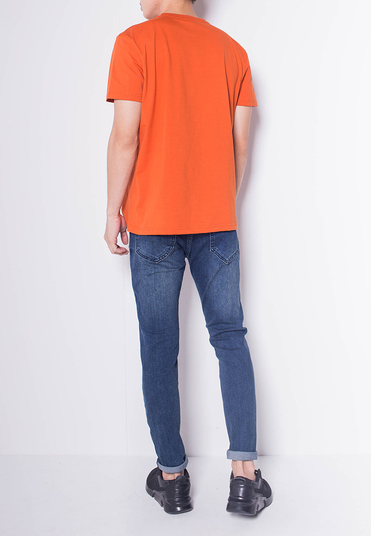 Men Short-Sleeve Graphic Tee - Orange - H0M923