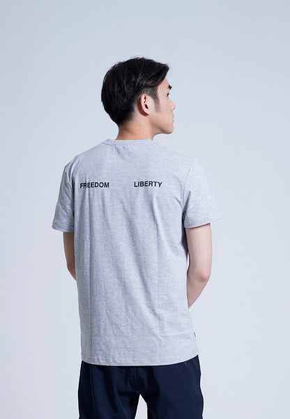 Men Short-Sleeve Graphic Tee - GREY - H0M712