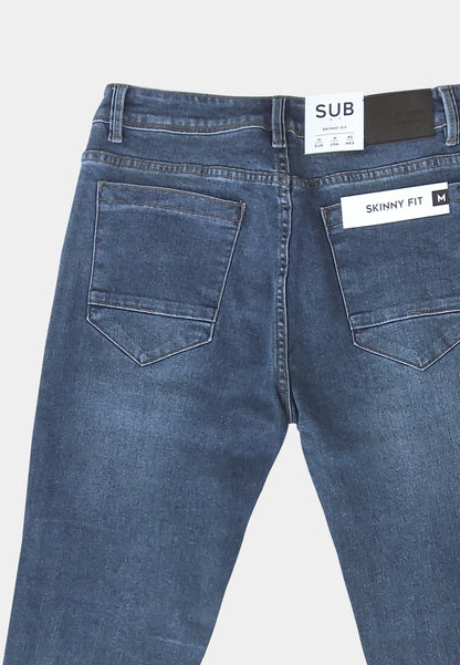 Men Skinny Fit Long Jeans - Blue - S2M050