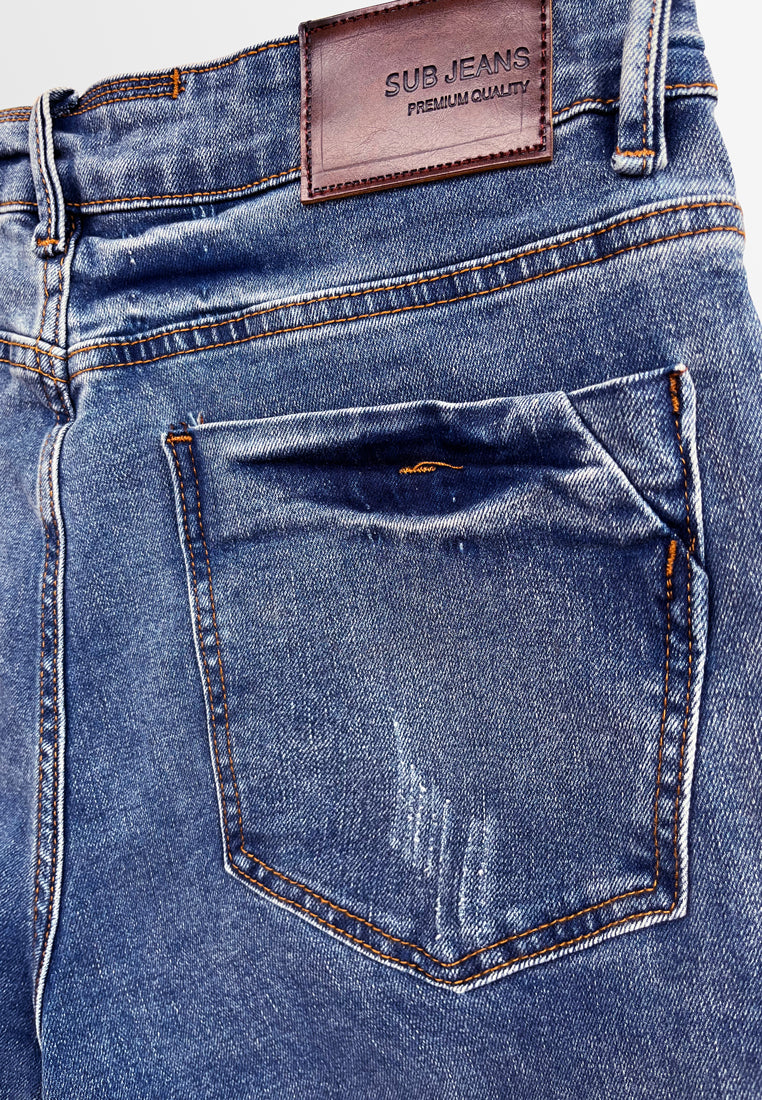 Men Short Jeans - Blue - H2M428