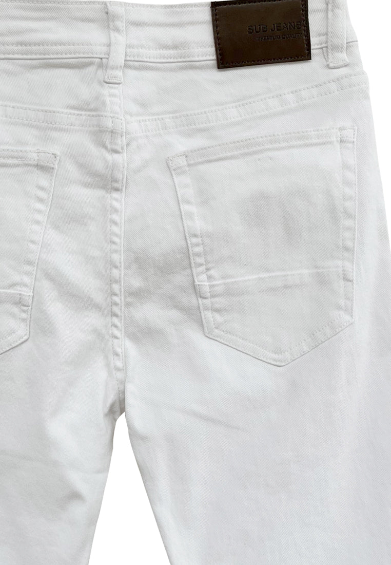 Men Short Jeans - White - REM782