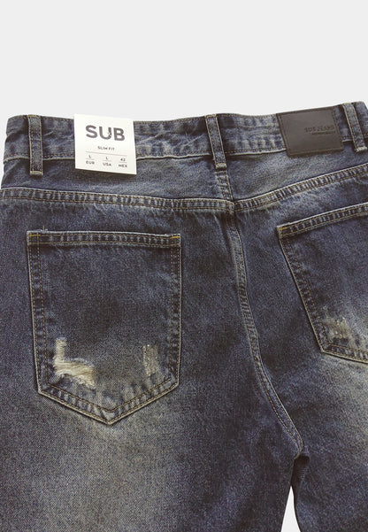 Men Short Jeans - Blue - F2M355