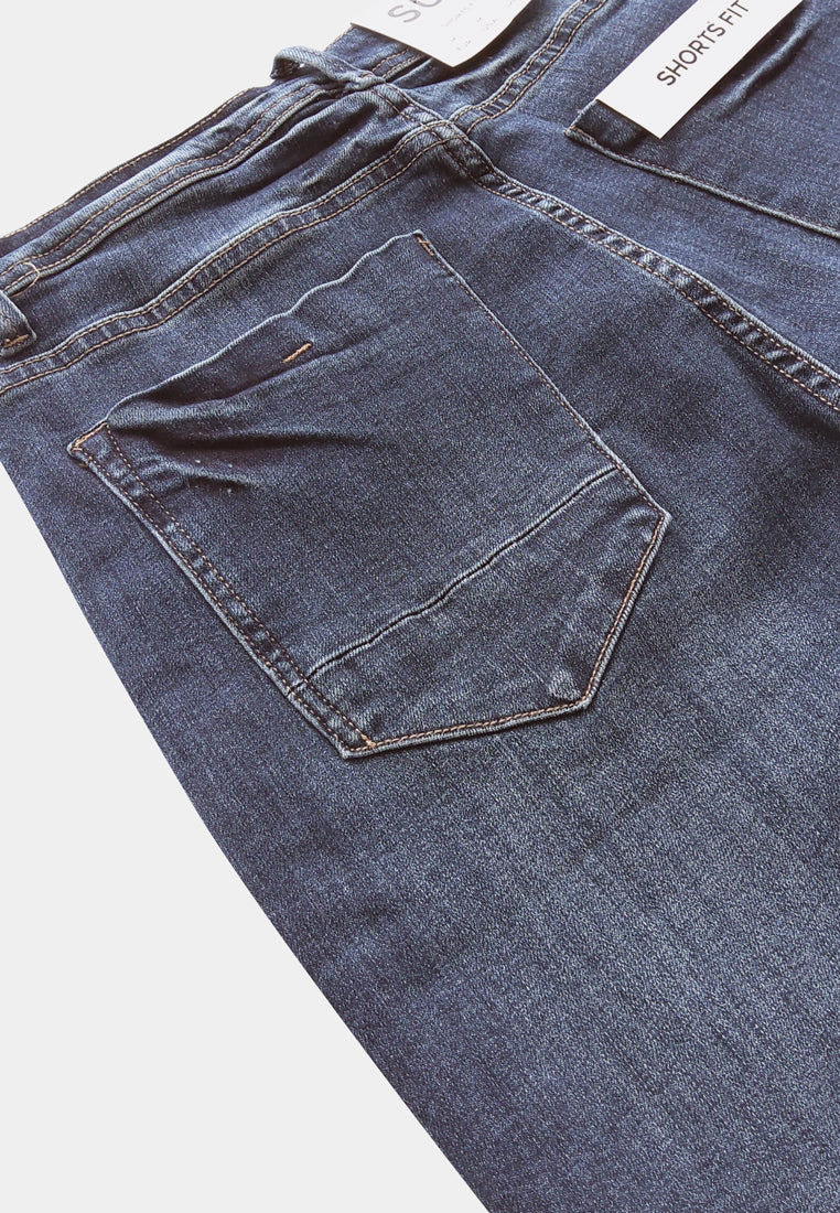 Men Short Jeans - Dark Blue - H0M671