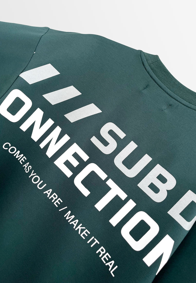 Men Short-Sleeve Sweatshirt - Dark Green - H2M510