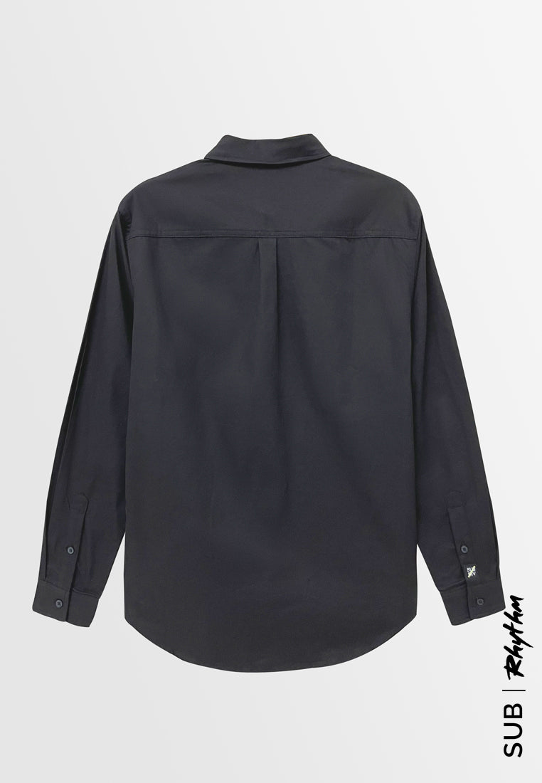 Men Long-Sleeve Shirt - Black - H2M492