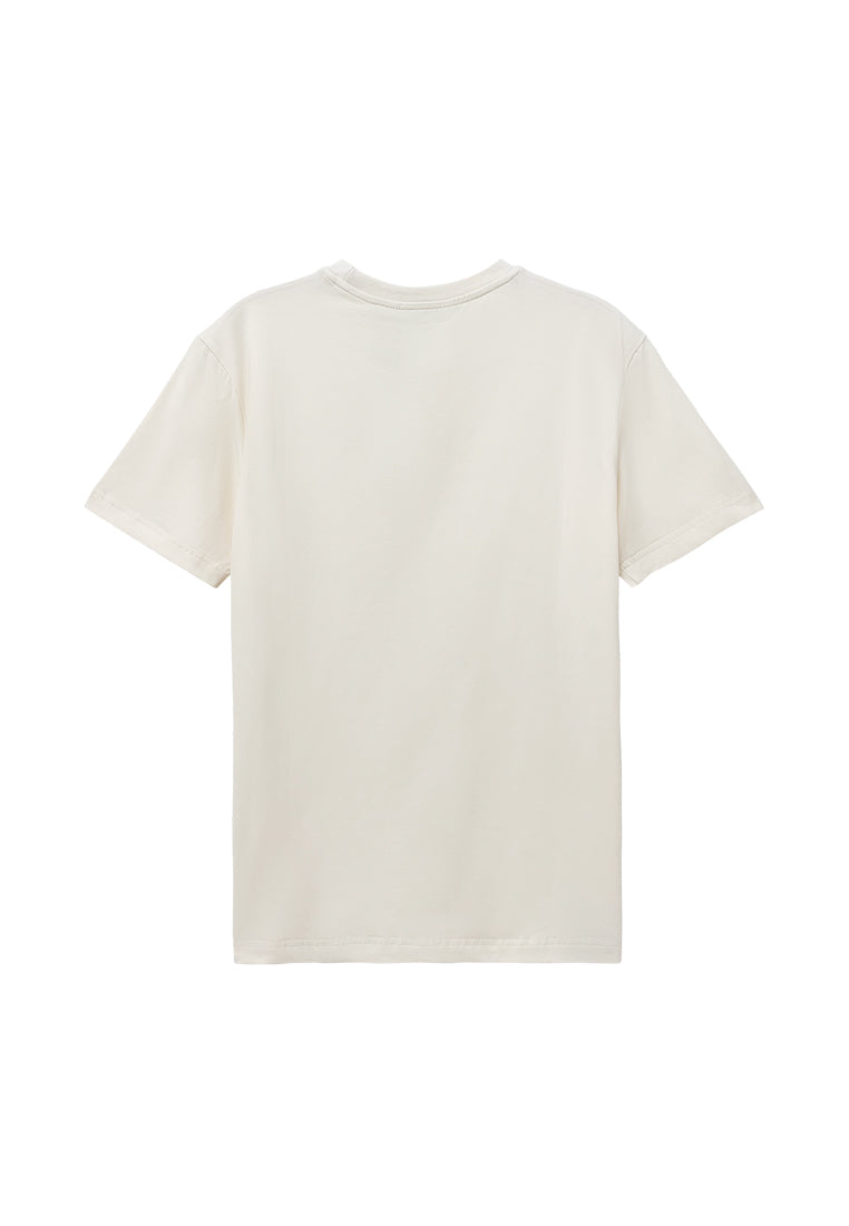 Men Short-Sleeve Basic Tee - Beige - S3M584